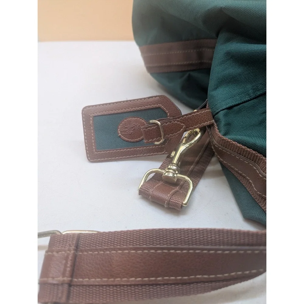 Vintage Polo Ralph Lauren Green Canvas Large Weekender Designer Duffle Bag